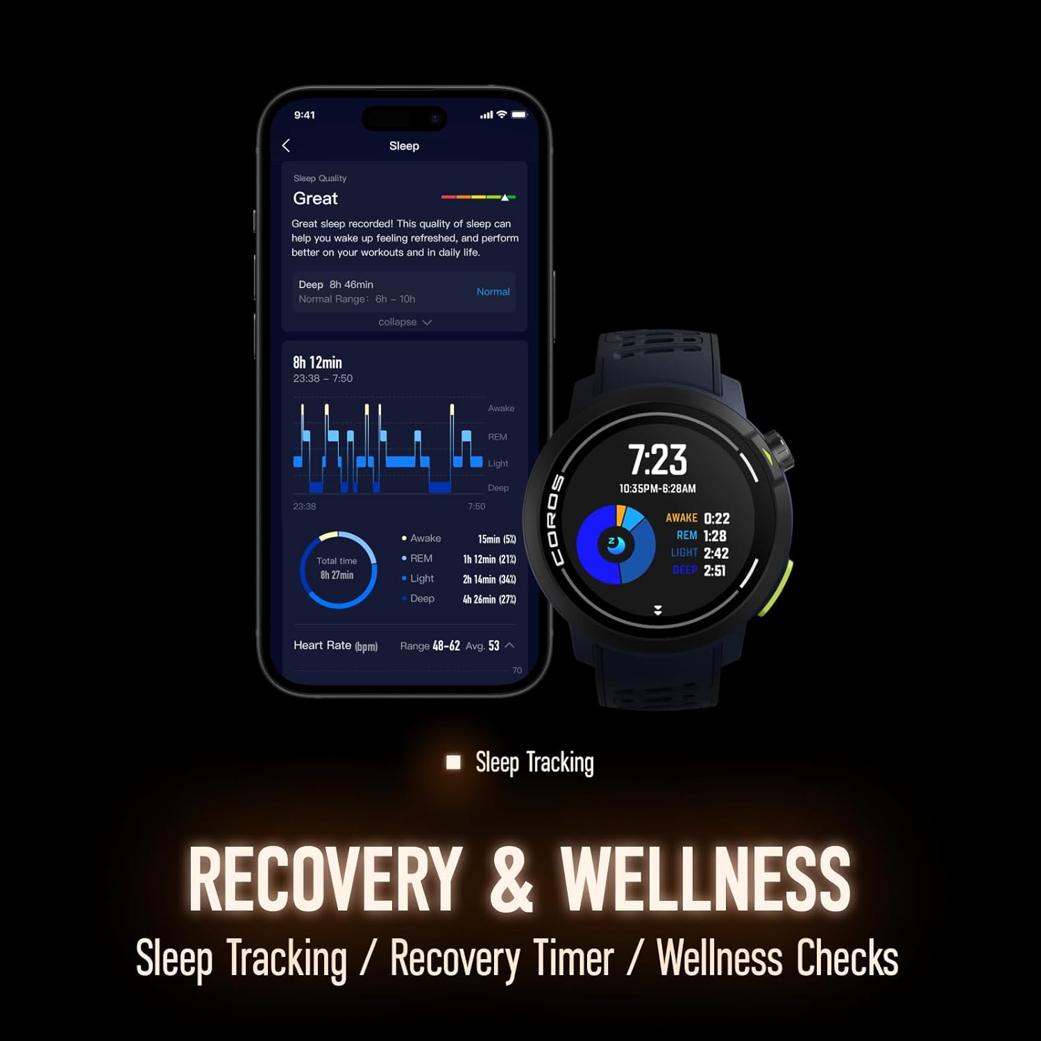 Coros PACE Pro Black - GPS-Sport- und Abenteueruhr