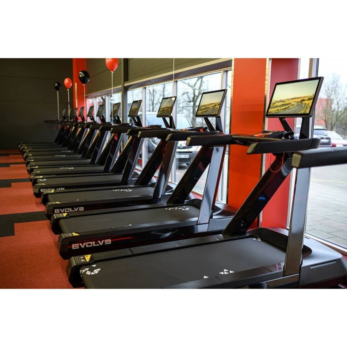 Evolve Fitness CT-215X-BL Profi-Laufband – Touchscreen-Entertainment-Konsole