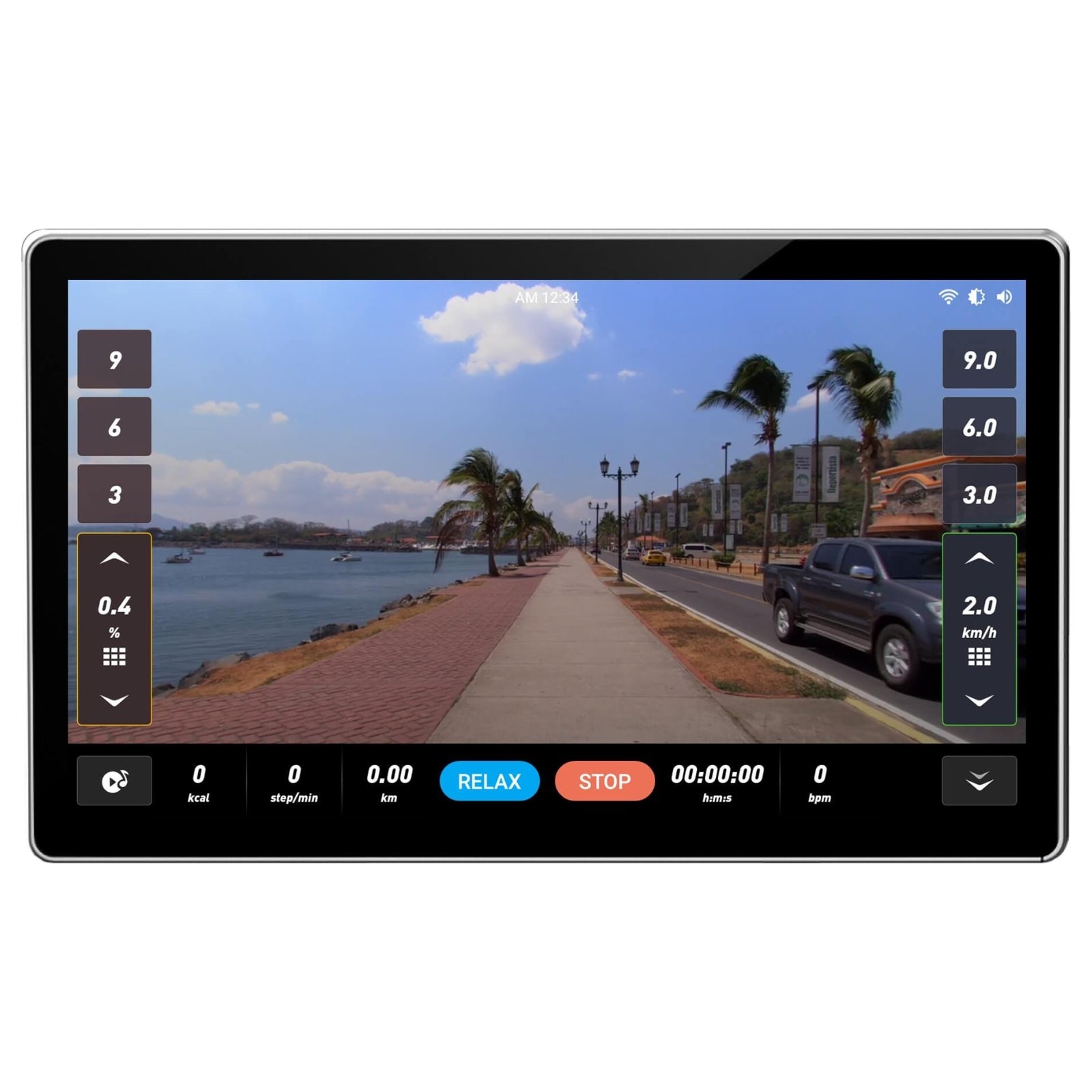 Evolve Fitness CT-215X-GR Profi-Laufband – grau – mit XL 21,5" 2K Touchscreen-Entertainment-Konsole