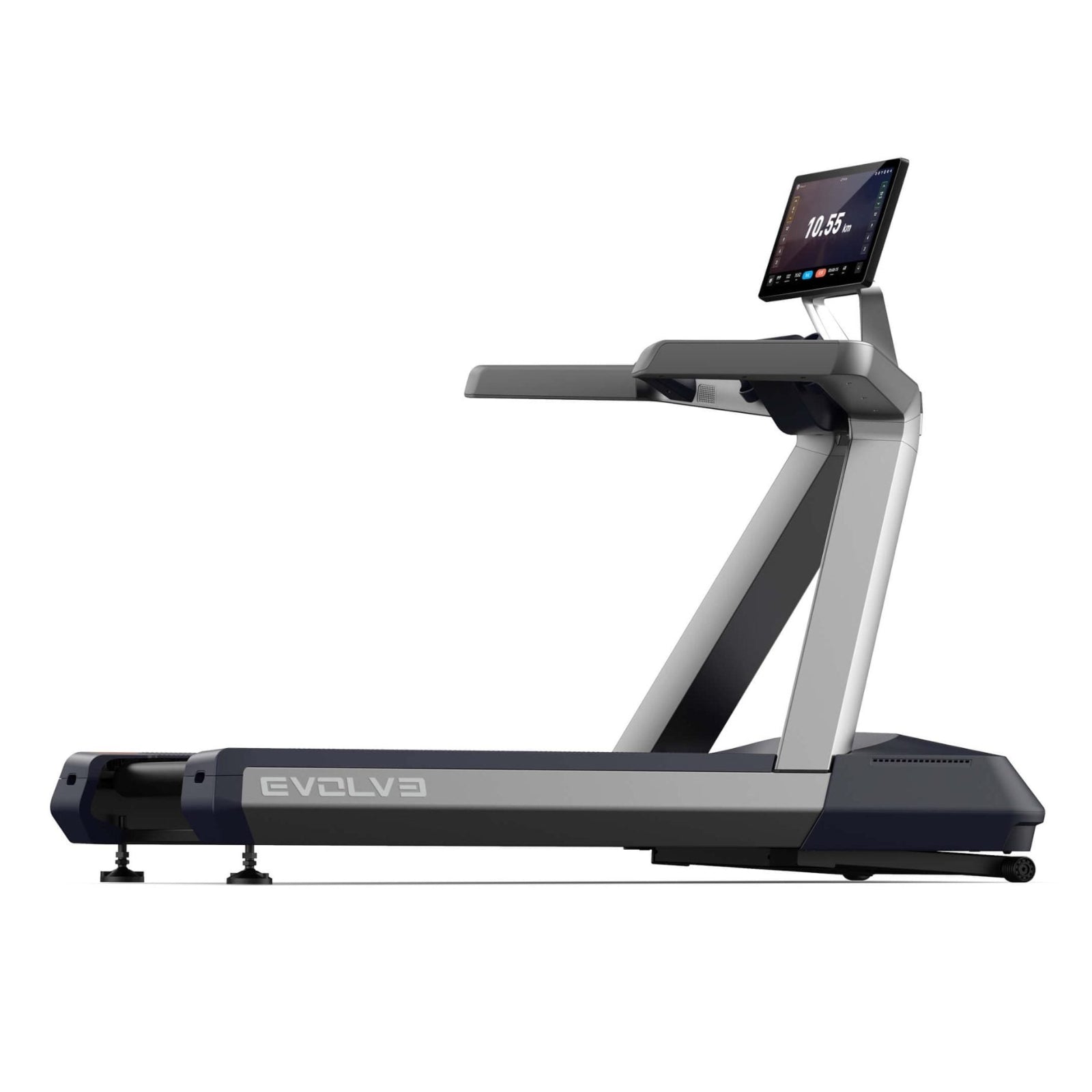 Evolve Fitness CT-215X-GR Profi-Laufband – grau – mit XL 21,5" 2K Touchscreen-Entertainment-Konsole