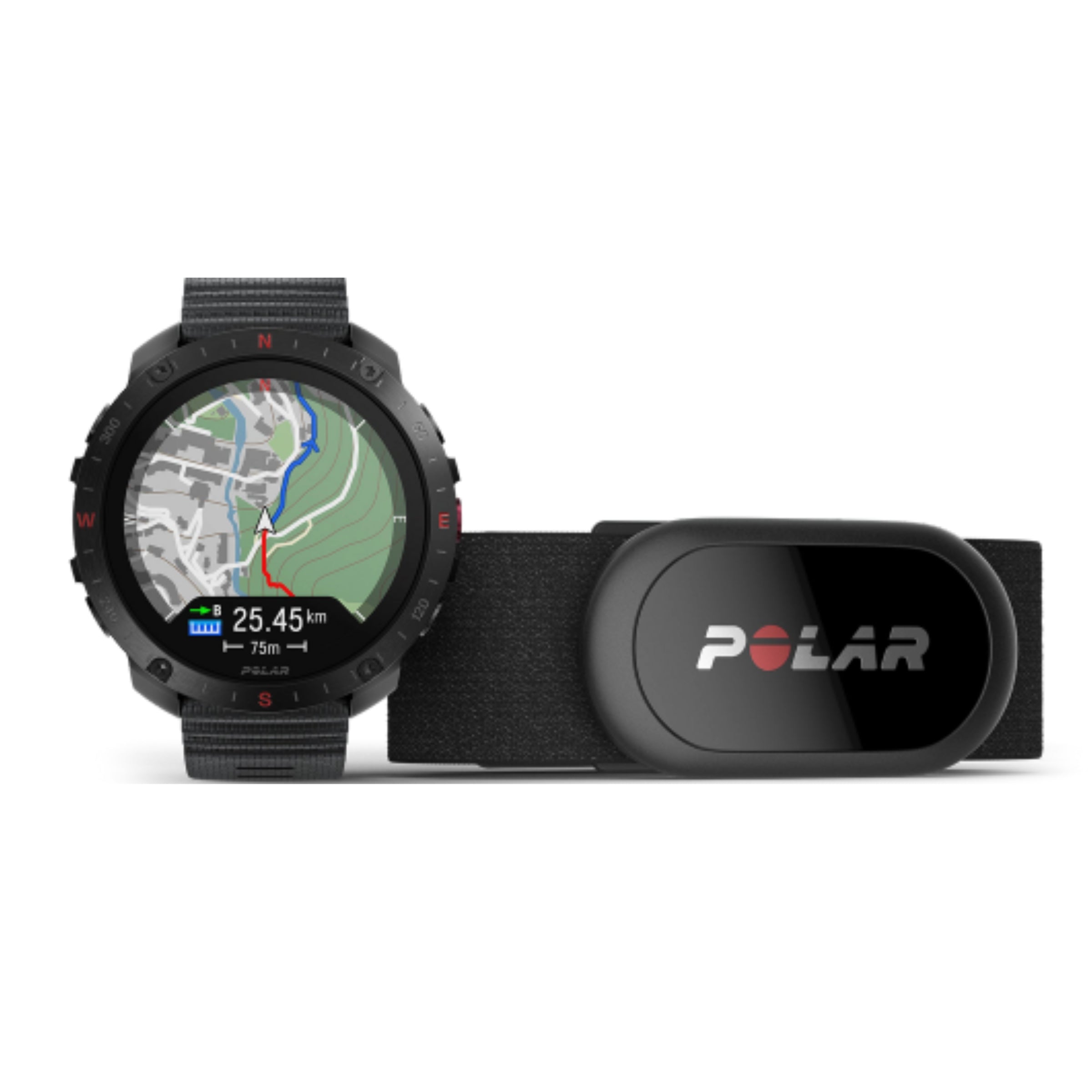 Polar Grit X2 Pro Night Black Premium Multisportuhr SL - Schwarz