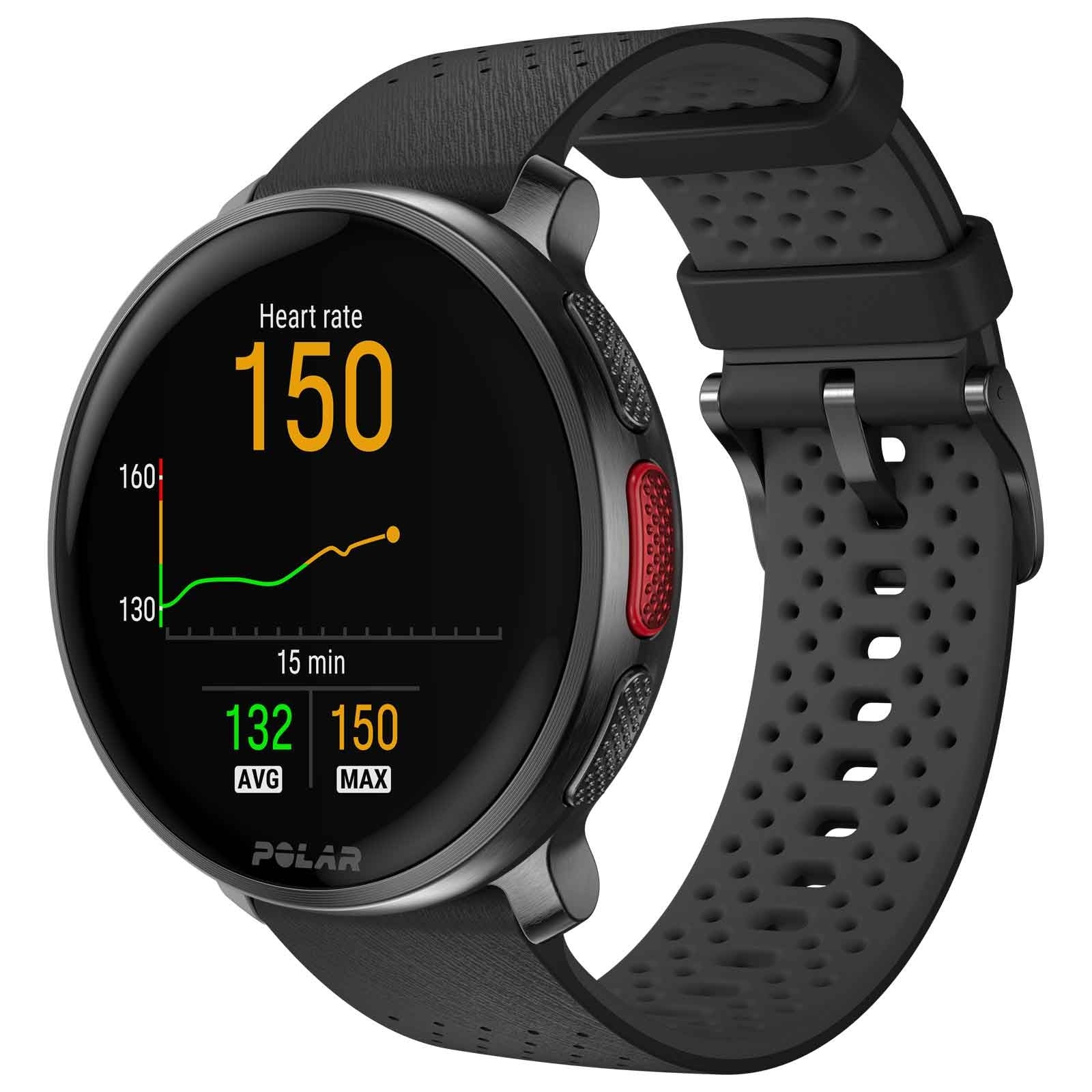 Polar Vantage V3 Night Black Premium Multisportuhr SL - Schwarz