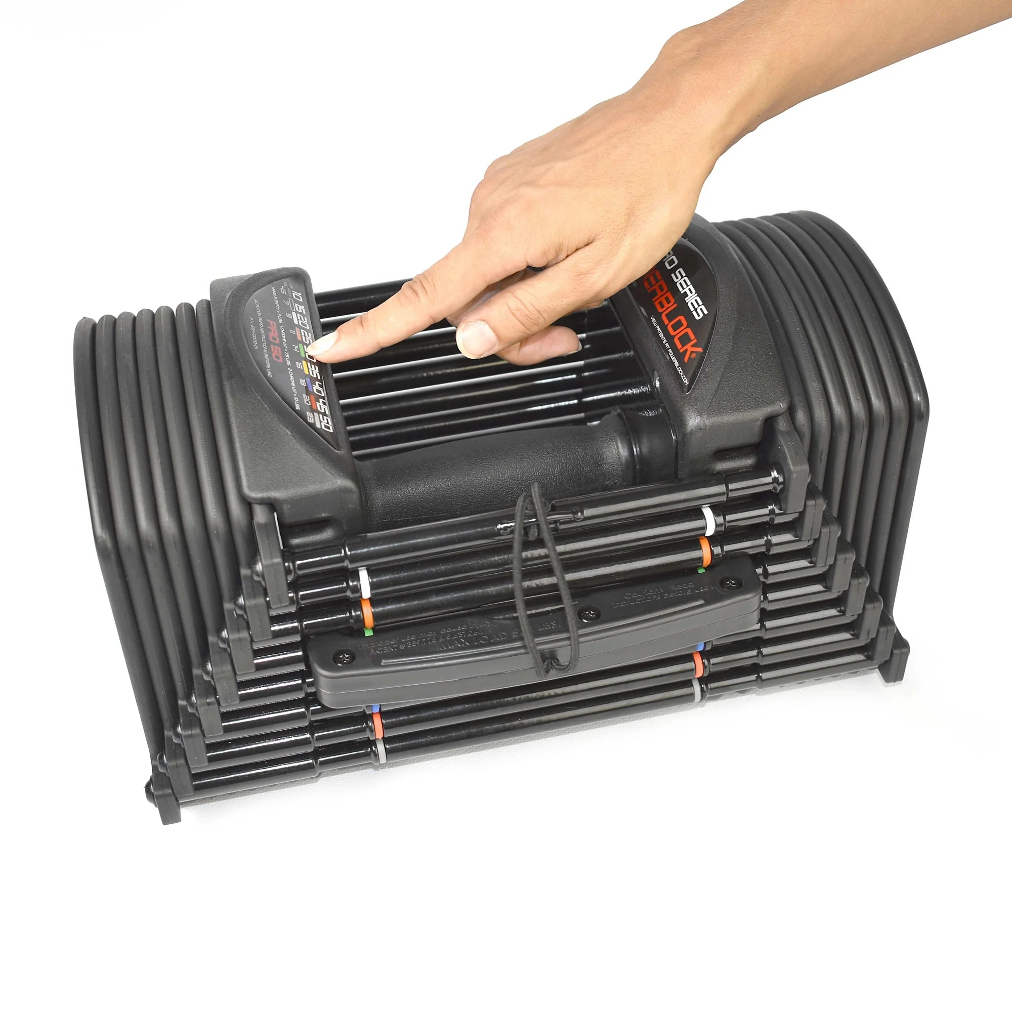 Powerblock Pro 50 PBPRO50 – Set mit 2 verstellbaren Kurzhanteln bis 23 kg