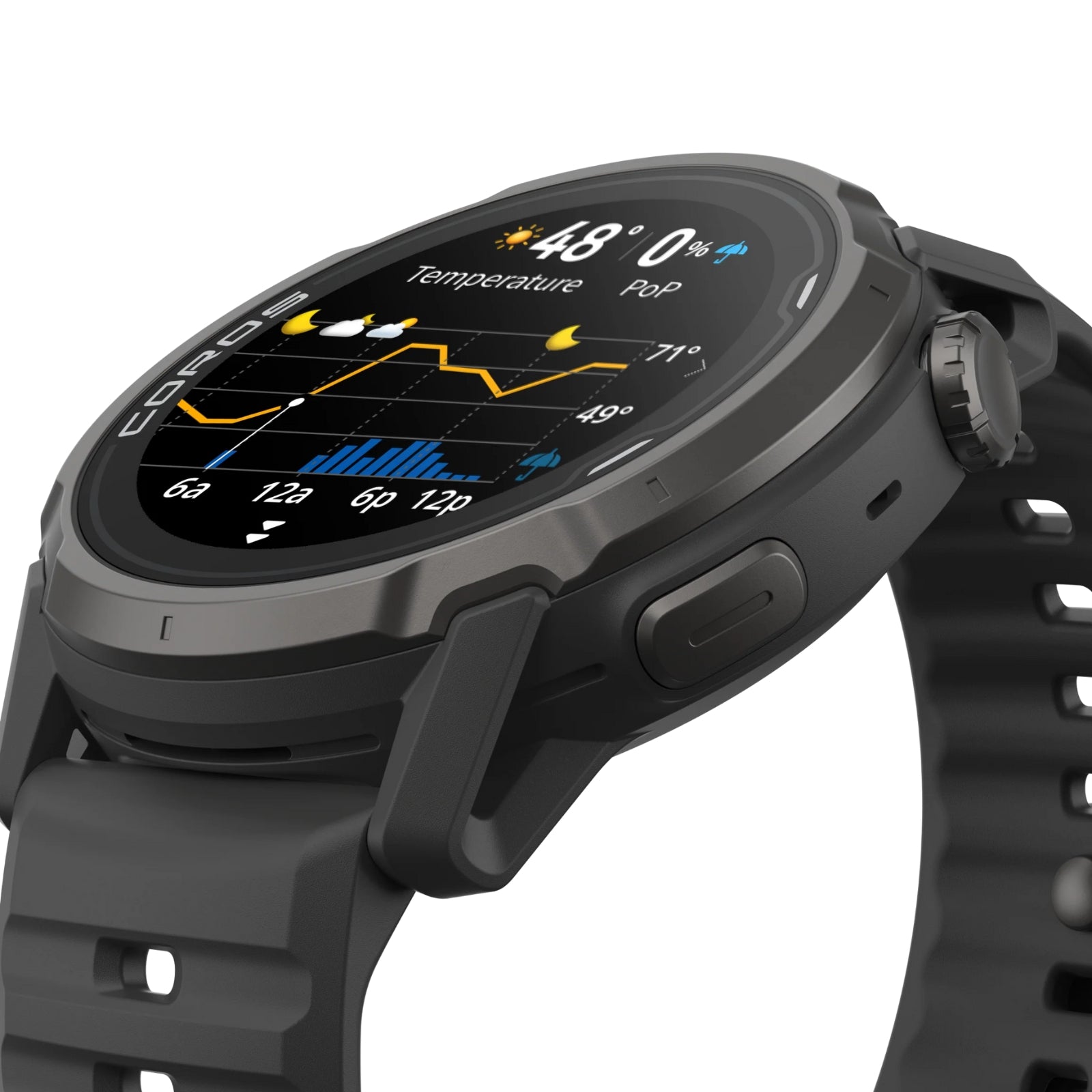 Coros Apex 4 42mm Zwart / Black - GPS Sport- & Adventure Horloge