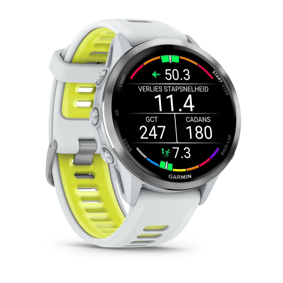 Garmin Forerunner 970 Weiß – Premium-Smartwatch zum Laufen mit AMOLED-Display