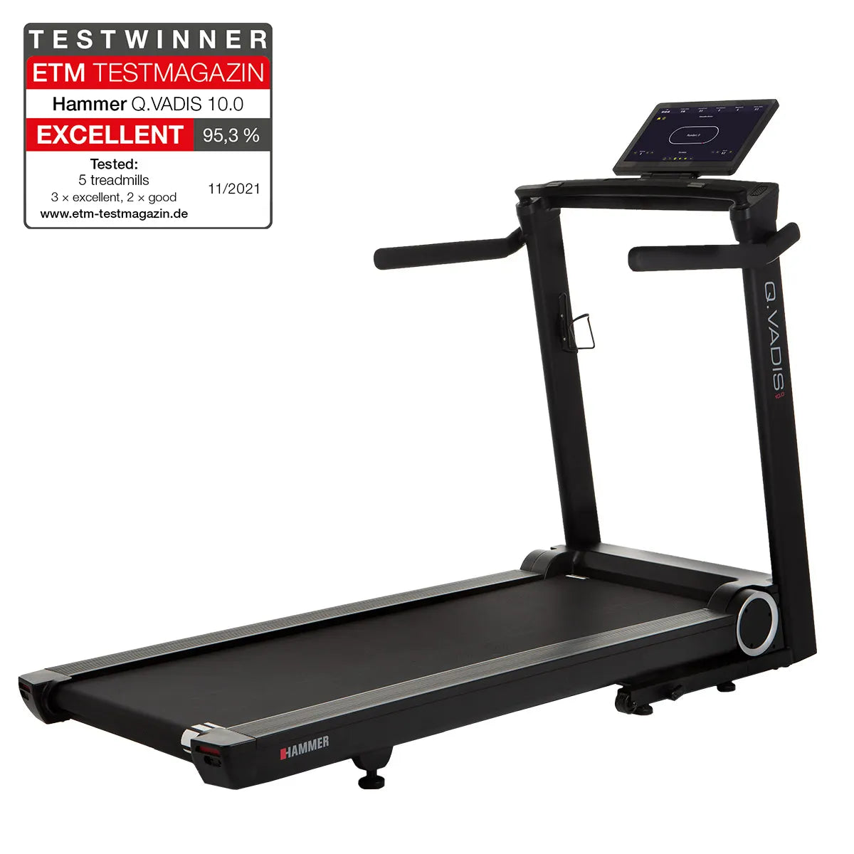 Hammer Q. Vadis 10.0 Laufband mit 15,6" TFT-Touchscreen
