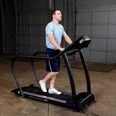 Body-Solid Endurance T50 treadmill with handrails