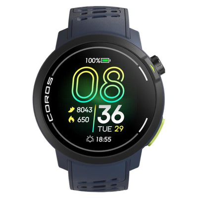 Coros PACE Pro Blau/Marineblau - GPS-Sport- und Abenteueruhr 