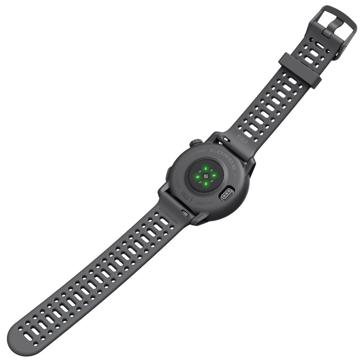 Coros PACE 3 Zwart / Black Silicone - GPS Sport- & Adventure Horloge