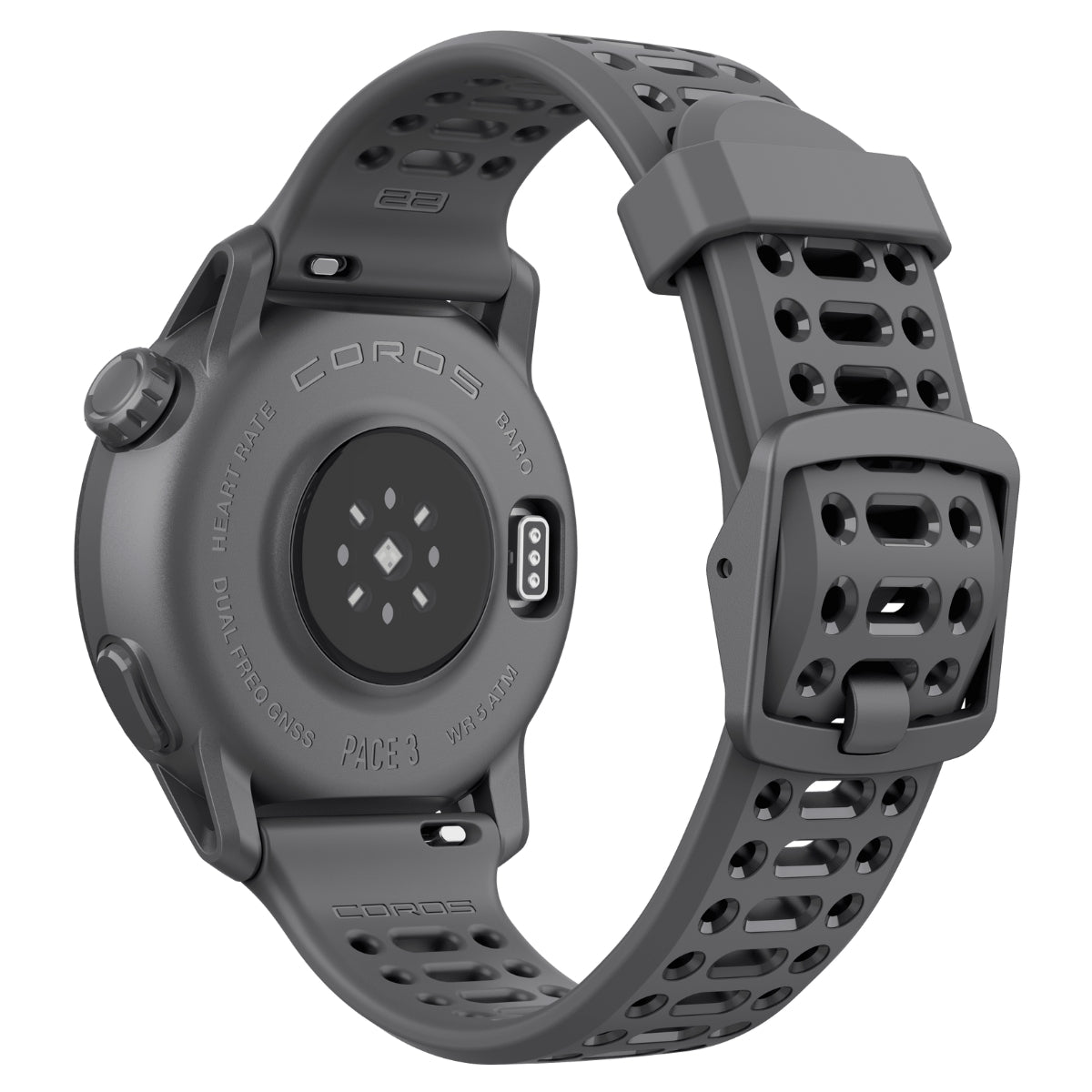 Coros PACE 3 Zwart / Black Silicone - GPS Sport- & Adventure Horloge