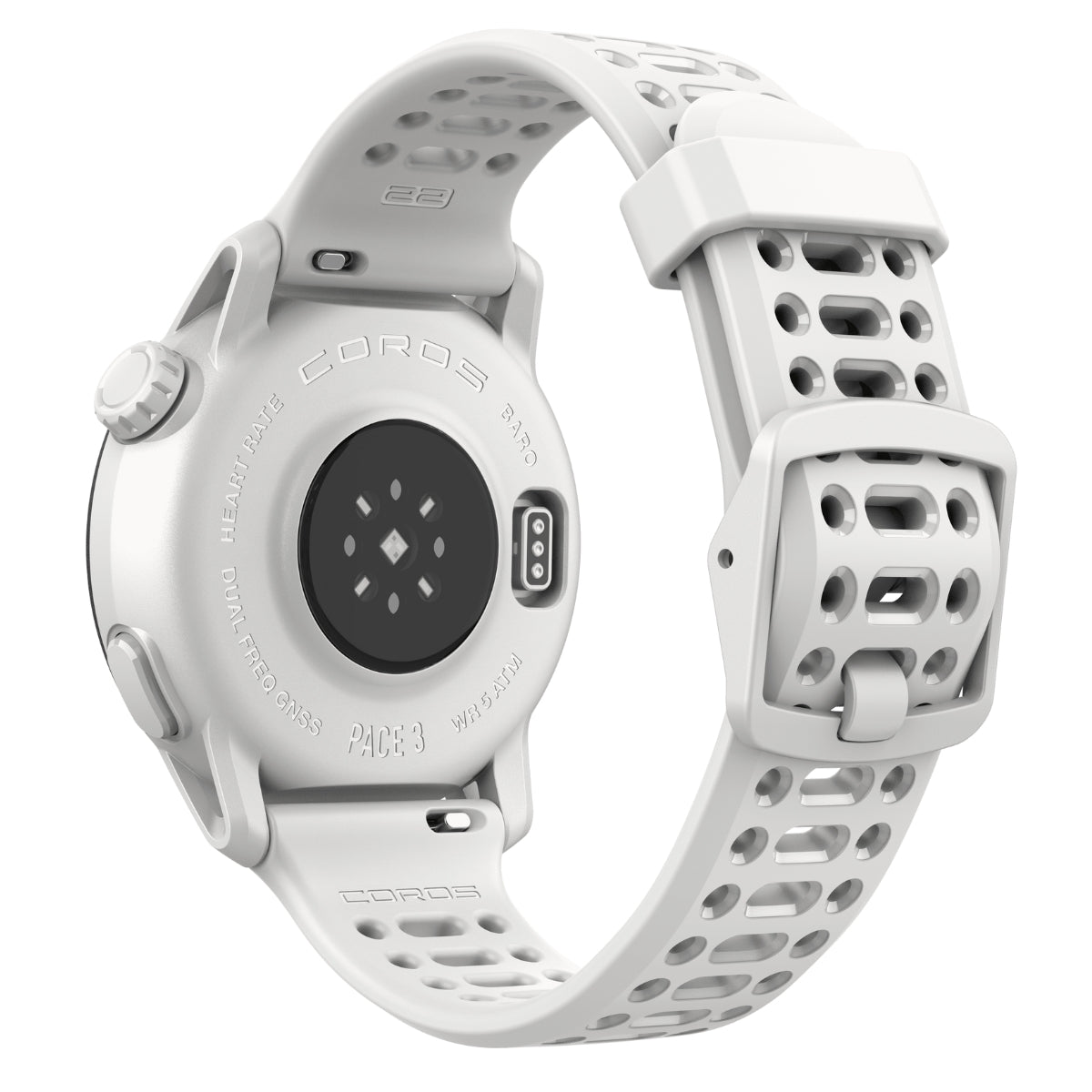 Coros PACE 3 Wit / White Silicone - GPS Sport- & Adventure Horloge