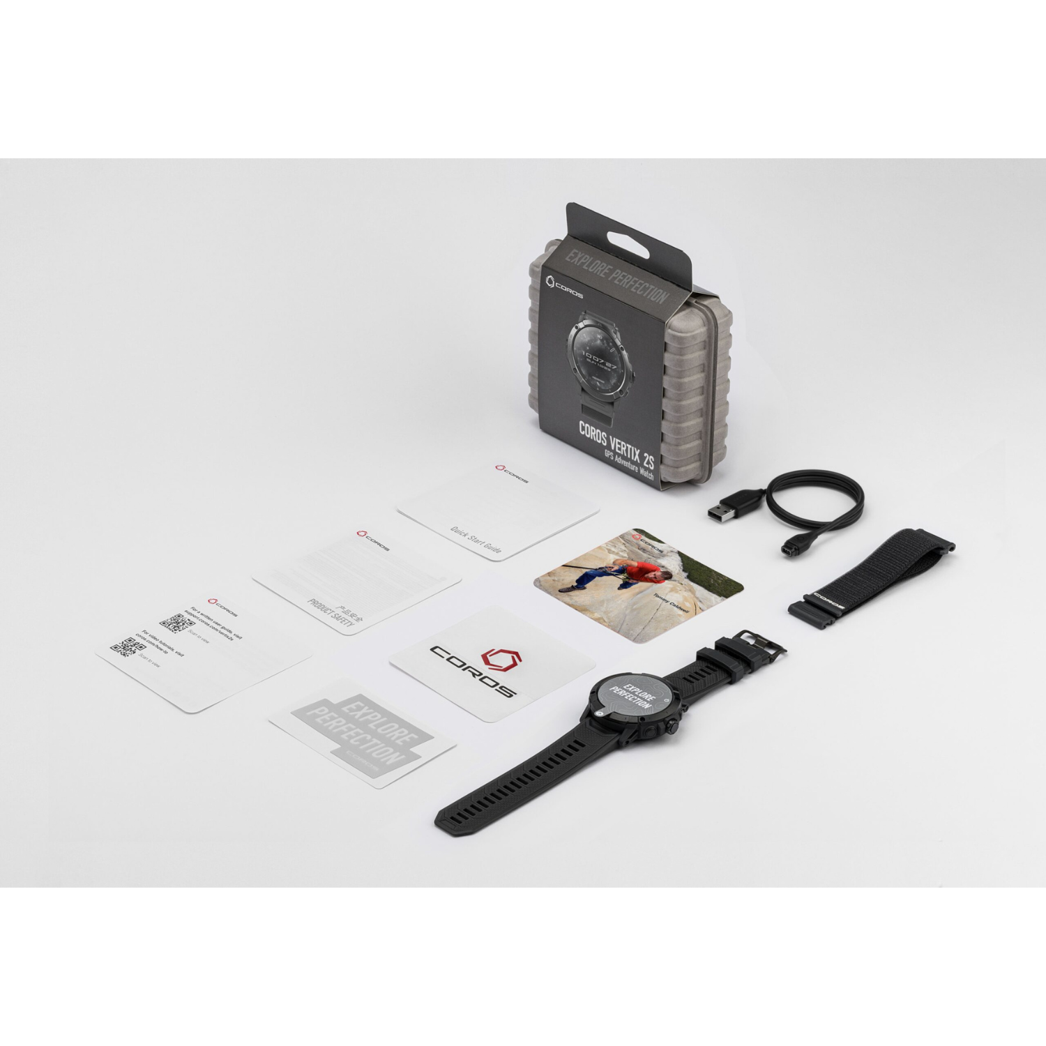 Coros Vertix 2S Space Black – Premium-GPS-Sport- und Abenteueruhr 