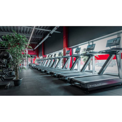 Evolve Fitness CT-215X-BL Profi-Laufband – Touchscreen-Entertainment-Konsole