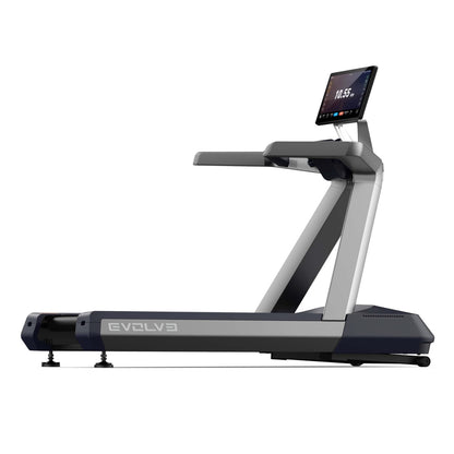 Evolve Fitness CT-215X-GR Profi-Laufband – grau – mit XL 21,5" 2K Touchscreen-Entertainment-Konsole