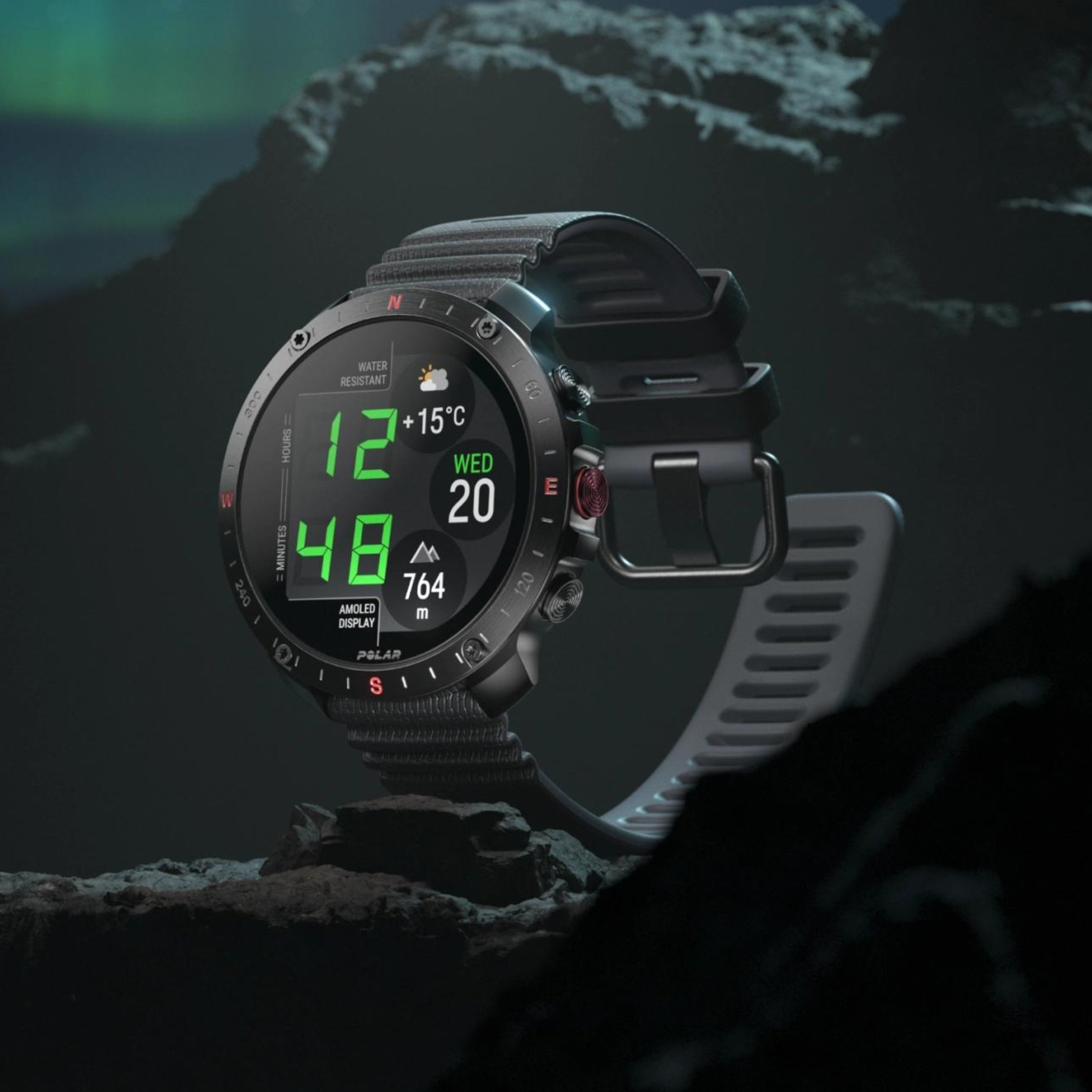 Polar Grit X2 Pro Night Black Premium Multisportuhr SL - Schwarz