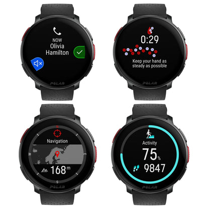 Polar Vantage V3 Night Black Premium Multisportuhr SL - Schwarz