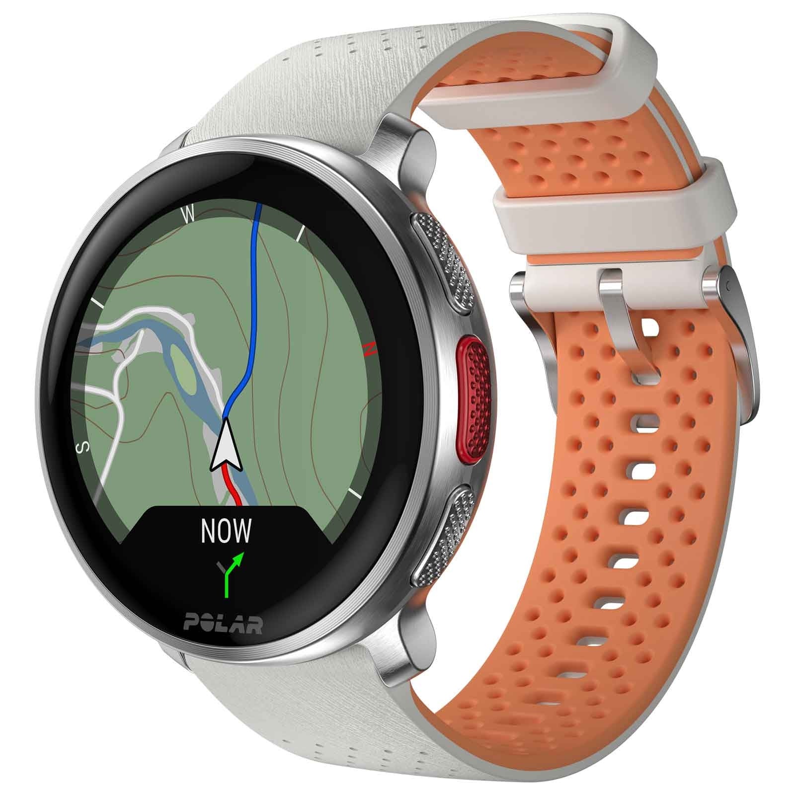 Polar Vantage V3 Sunrise Apricot Premium Multisportuhr SL - Weiß