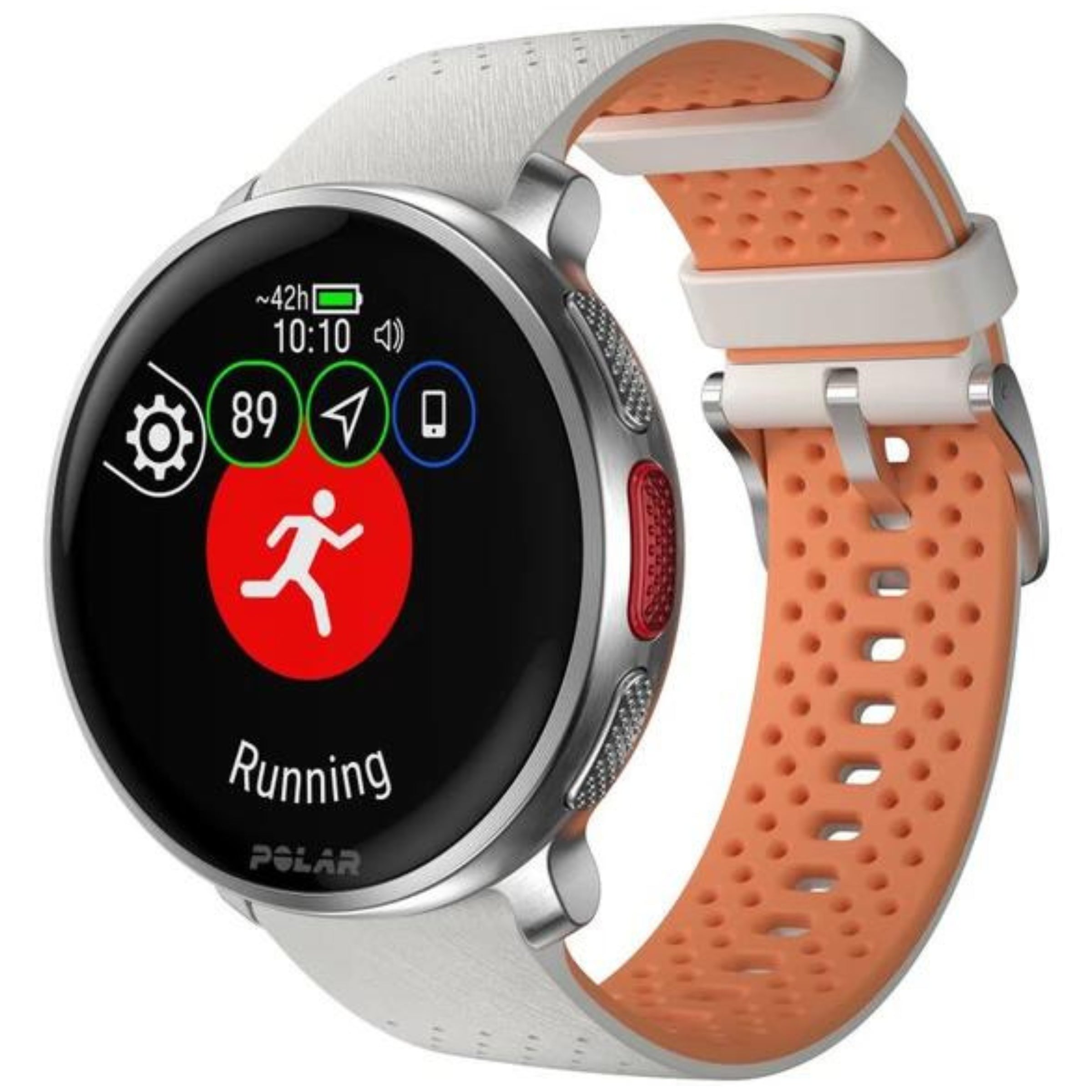 Polar Vantage V3 Sunrise Apricot Premium Multisportuhr SL - Weiß