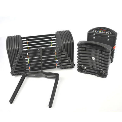 Powerblock Pro 50 PBPRO50 – Set mit 2 verstellbaren Kurzhanteln bis 23 kg