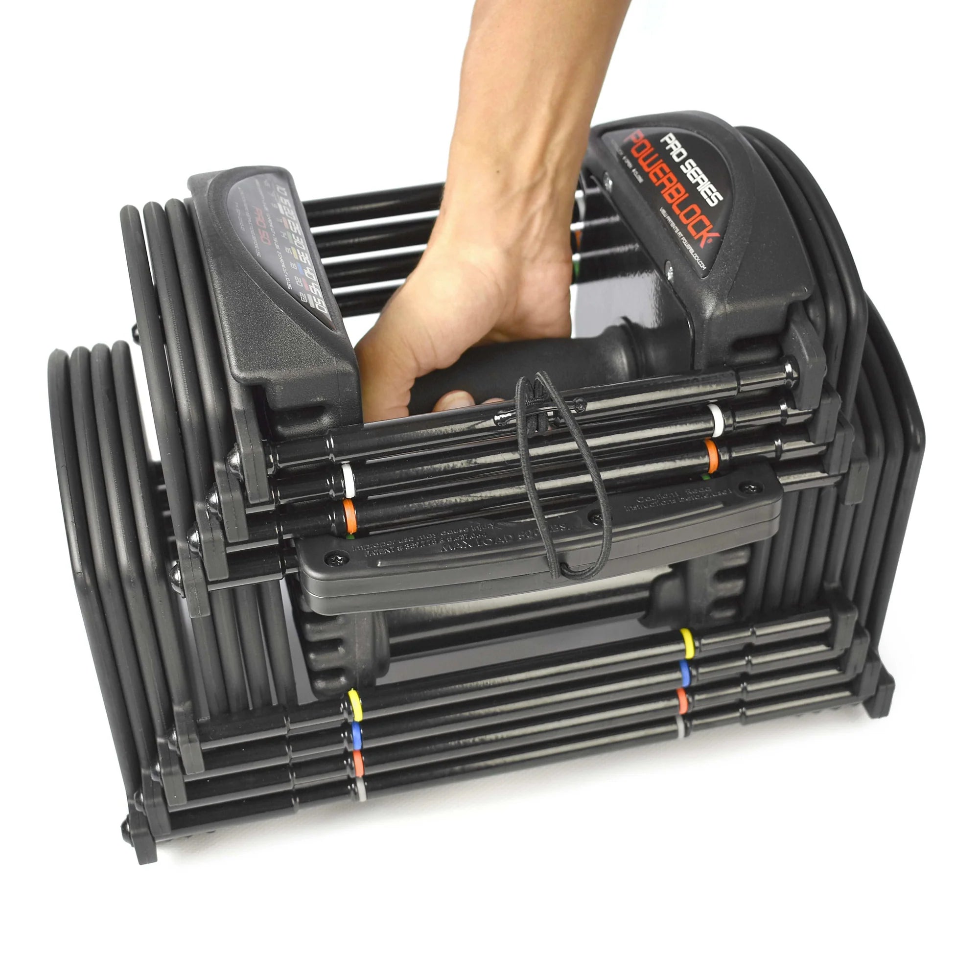 Powerblock Pro 50 PBPRO50 – Set mit 2 verstellbaren Kurzhanteln bis 23 kg