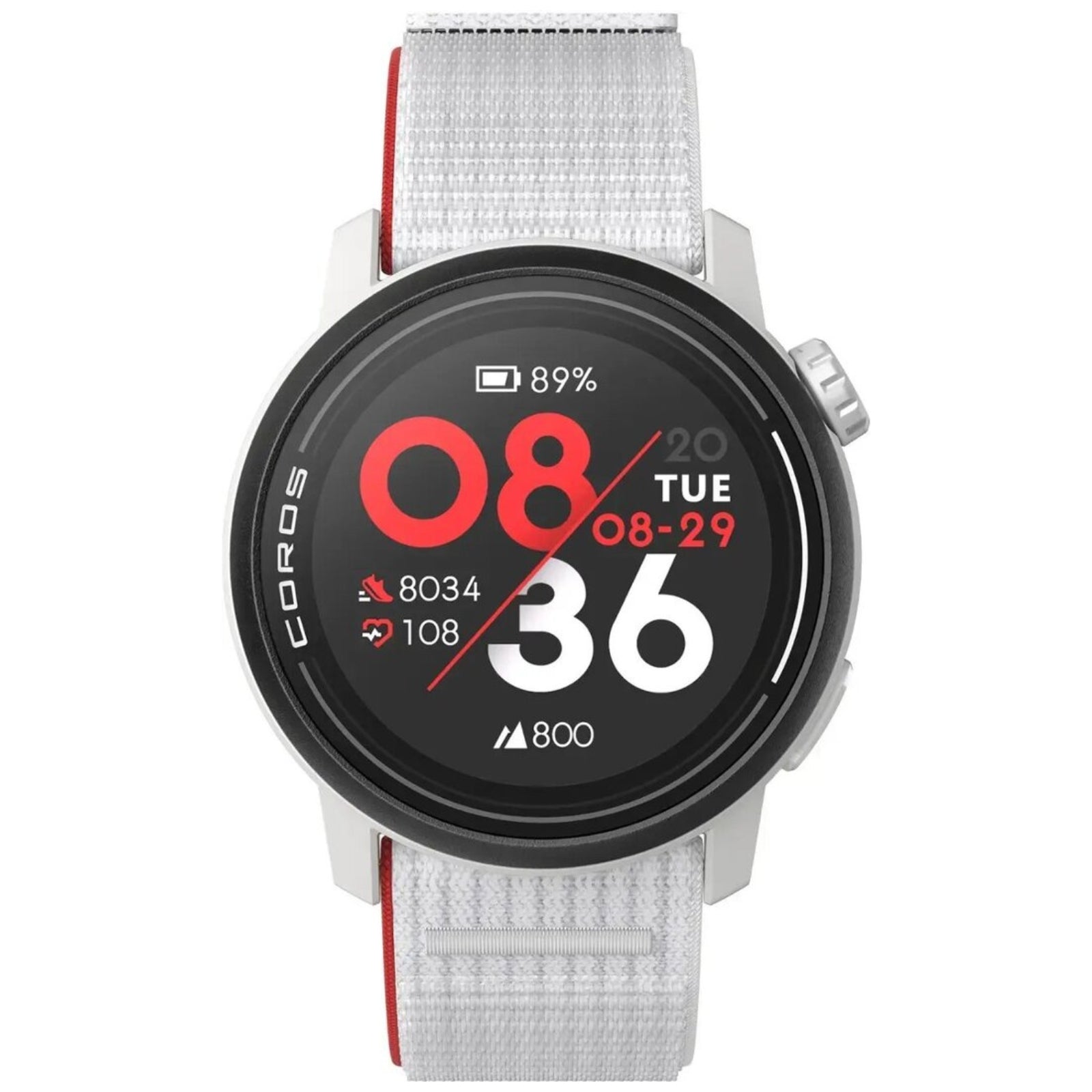Coros PACE 3 Nylon Kreide/Weiß - GPS-Sport- und Abenteueruhr