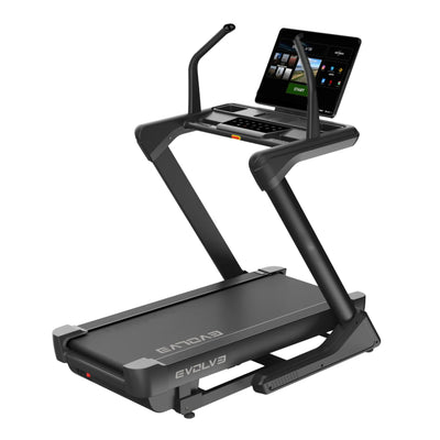 Evolve Fitness HT-225-TFT Laufband mit Touchscreen-Unterhaltungskonsole & Steigung bis zu 48%