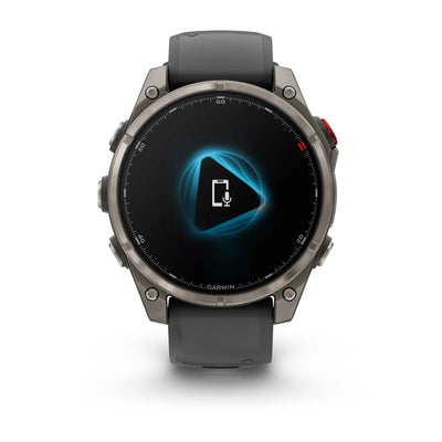 Garmin Fenix ​​8 Pro (47 mm) Sapphire - Premium AMOLED Multisport Smartwatch - Titanium with graphite/black silicone strap