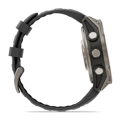 Garmin Fenix ​​8 Pro (47 mm) Sapphire - Premium AMOLED Multisport Smartwatch - Titanium with graphite/black silicone strap
