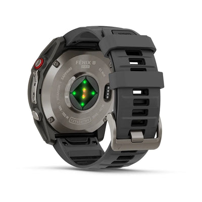 Garmin Fenix ​​8 Pro (51 mm) Sapphire - Premium AMOLED Multisport Smartwatch - Titanium with graphite/black silicone strap