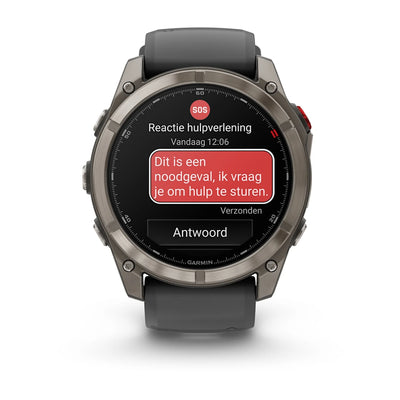 Garmin Fenix ​​8 Pro (51 mm) Sapphire - Premium AMOLED Multisport Smartwatch - Titanium with graphite/black silicone strap