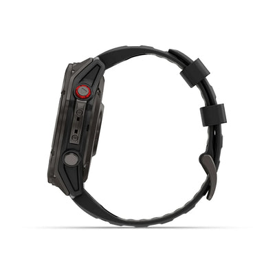 Garmin Fenix ​​8 Pro (51 mm) Sapphire - Premium AMOLED Multisport Smartwatch - Carbon gray DLC titanium with black/pebble gray silicone strap