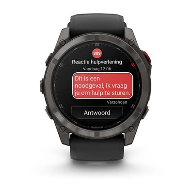 Garmin Fenix ​​8 Pro (51 mm) Sapphire - Premium AMOLED Multisport Smartwatch - Carbon gray DLC titanium with black/pebble gray silicone strap