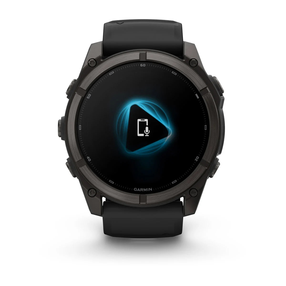 Garmin fēnix® 9 (51 mm) - Carbon Grey DLC Titanium met zwarte siliconen band