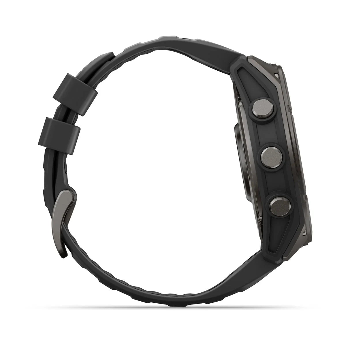 Garmin fēnix® 9 (51 mm) - Carbon Grey DLC Titanium met zwarte siliconen band