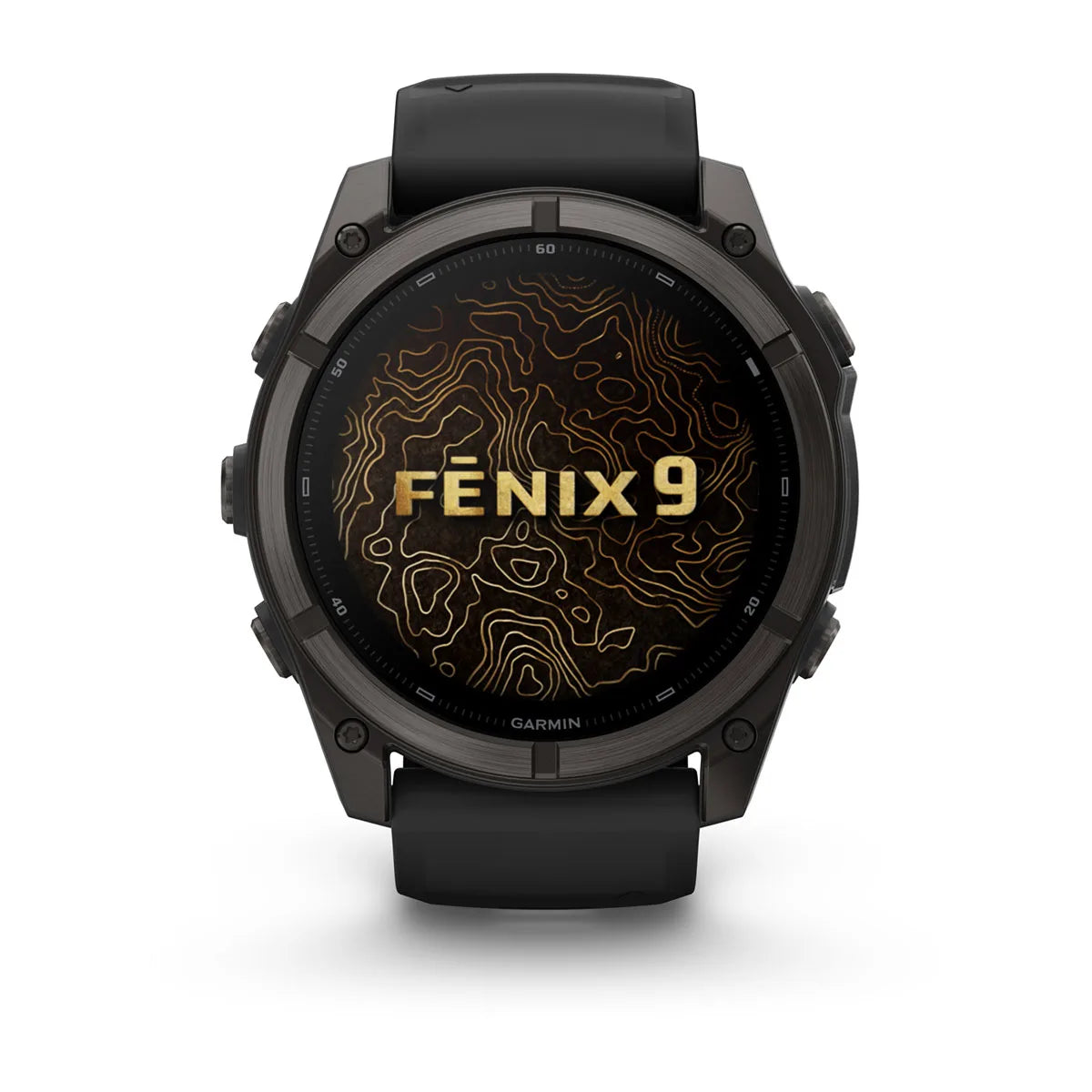 Garmin fēnix® 9 (51 mm) - Carbon Grey DLC Titanium met zwarte siliconen band