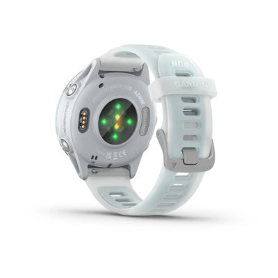 Garmin Forerunner 570 (42mm) Cloud Blue Aluminum with Transparent Whitestone/Cloud Blue Band - Premium Smartwatch for Running with AMOLED Screen 