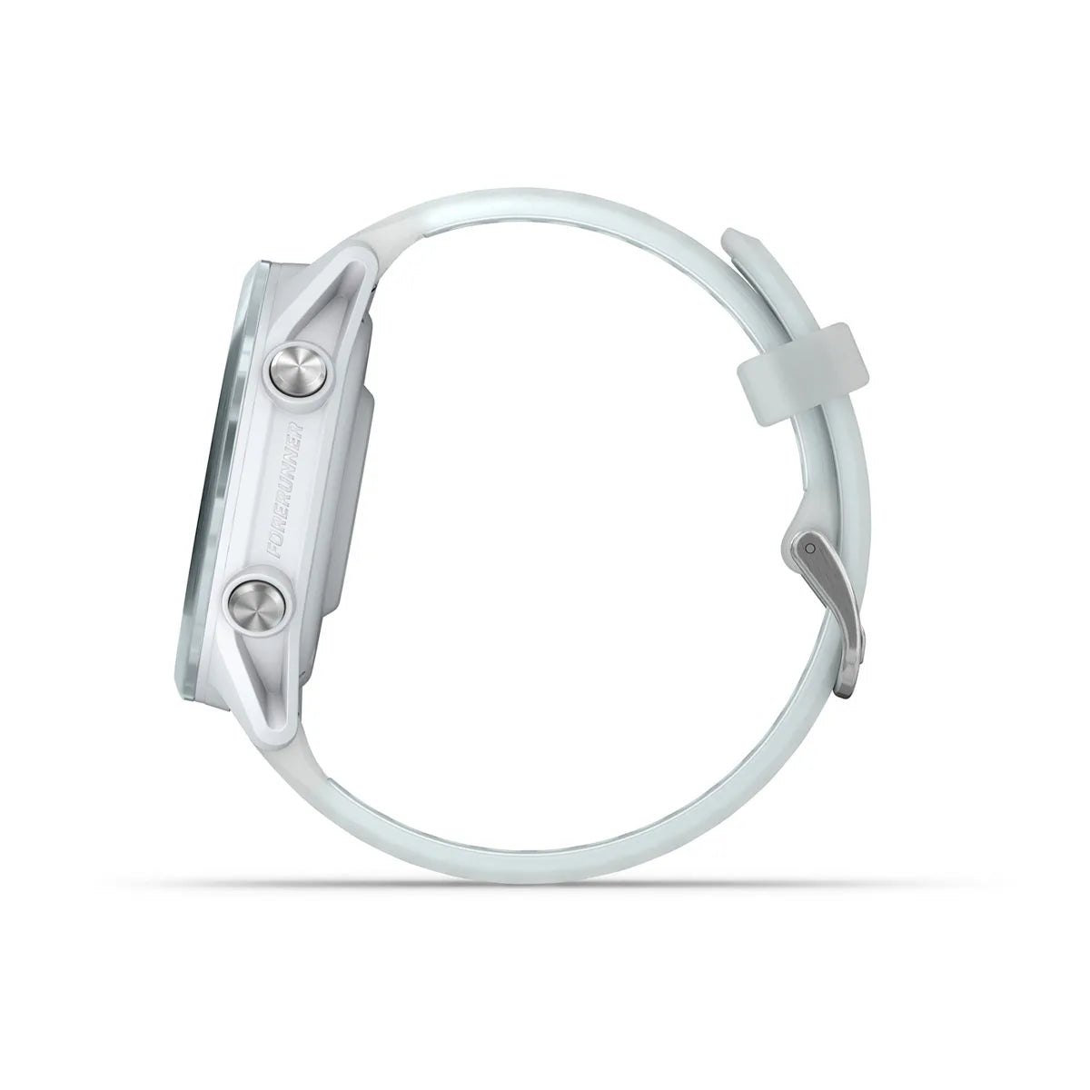 Garmin Forerunner 570 (42 mm) Cloud Blue Aluminium mit transparentem Armband in Weiß/Cloud Blue – Premium-Smartwatch zum Laufen mit AMOLED-Display 