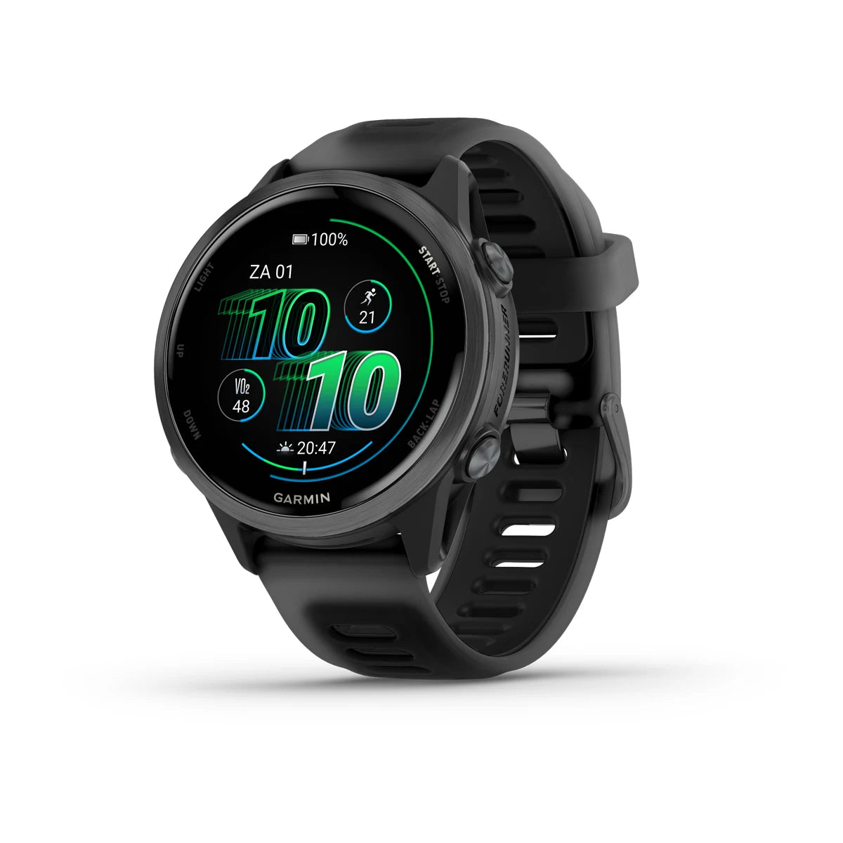 Garmin Forerunner 570 (42 mm) schwarz – Premium-Smartwatch zum Laufen mit AMOLED-Display 