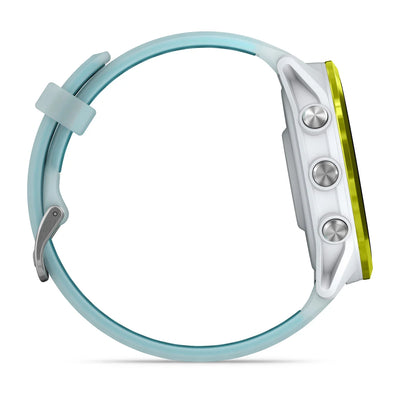 Garmin Forerunner 570 (47 mm) Amp yellow aluminum with whitestone/turquoise band - Premium smartwatch for running with AMOLED screen 