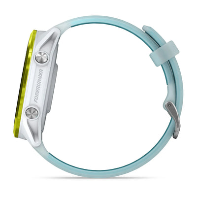 Garmin Forerunner 570 (47 mm) Amp yellow aluminum with whitestone/turquoise band - Premium smartwatch for running with AMOLED screen 