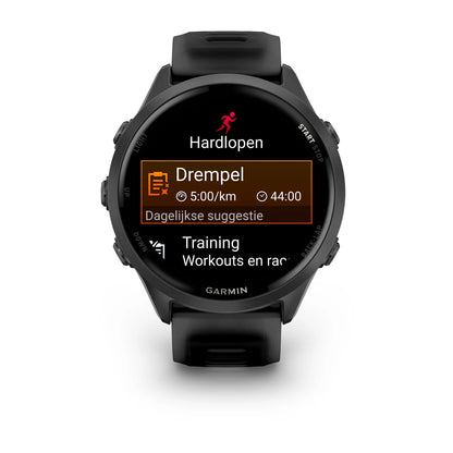 Garmin Forerunner 570 (47 mm) schwarz – Premium-Smartwatch zum Laufen mit AMOLED-Display 
