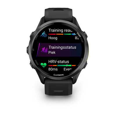 Garmin Forerunner 970 Black - Premium smartwatch for running with AMOLED screen 