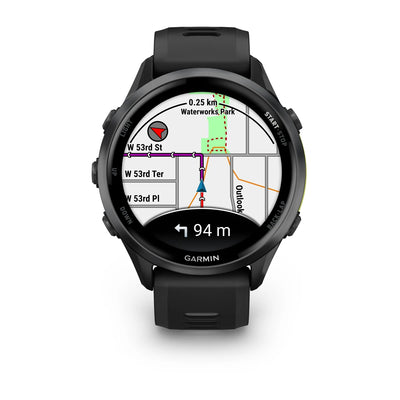 Garmin Forerunner 970 Black - Premium smartwatch for running with AMOLED screen 