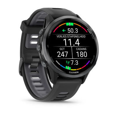 Garmin Forerunner 970 Black - Premium smartwatch for running with AMOLED screen 