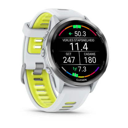 Garmin Forerunner 970 Weiß – Premium-Smartwatch zum Laufen mit AMOLED-Display 