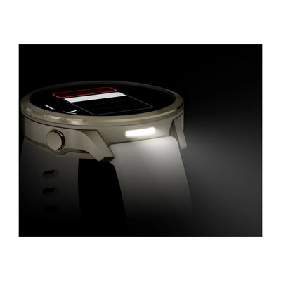 Garmin Venu 4 (41 mm) - Fashion/Sport Hybrid Smartwatch - Lunar Gold with Bone silicone strap 