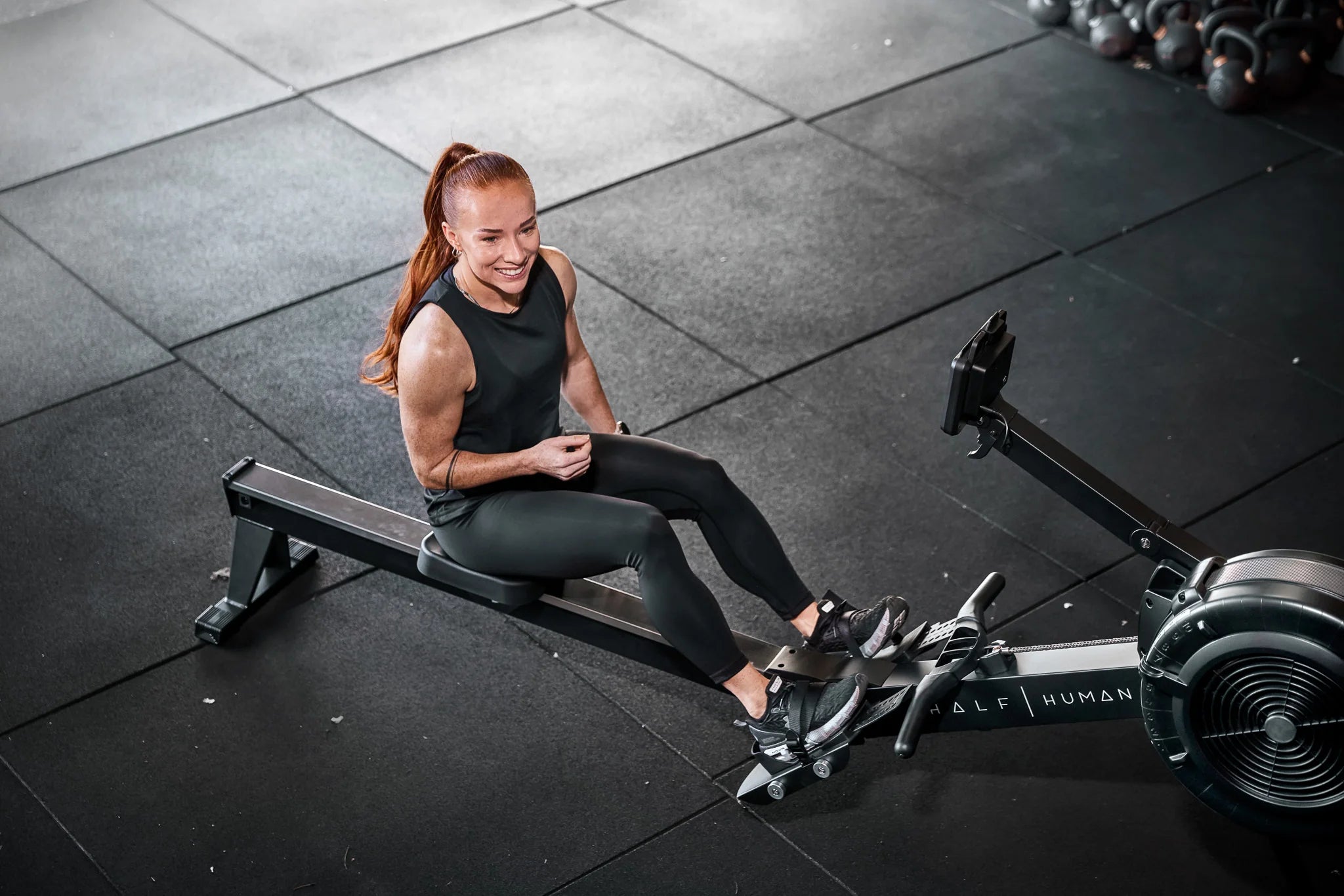 Half Human Air Rower Roeitrainer