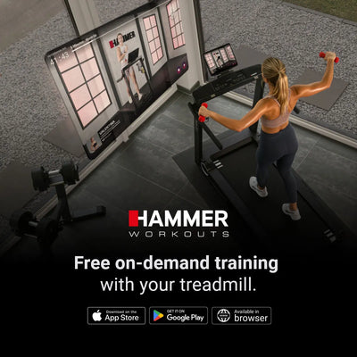 Hammer Q. Vadis 10.0 Laufband mit 15,6" TFT-Touchscreen 