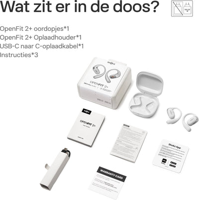Shokz OpenFit 2+ - Draadloze oortjes