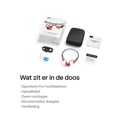 Shokz OpenSwim Pro 2 USB-C - Draadloze in-ear sportkoptelefoon